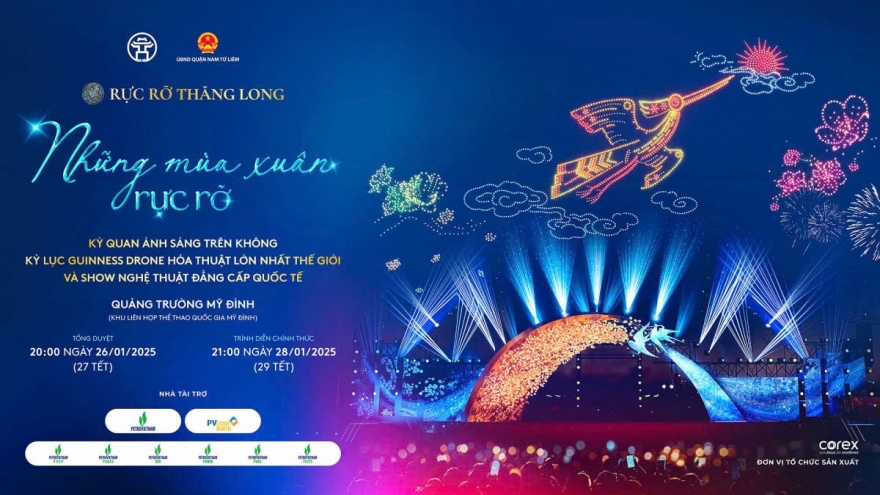 World’s largest drone show in Hanoi to ring in Lunar New Year of the Snake